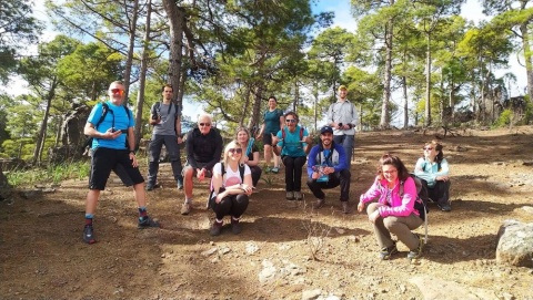 Actividad de senderismo con Climbo