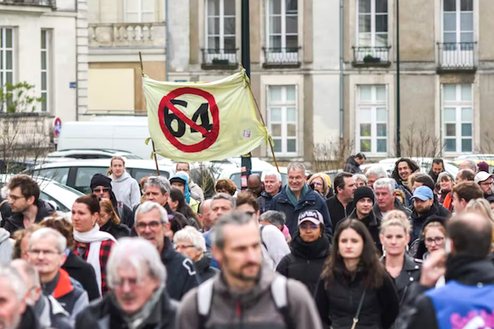 Protestas por el retraso de la edad de jubilación en Francia el 28 de marzo de 2023. Kamila Koziol / Shutterstock