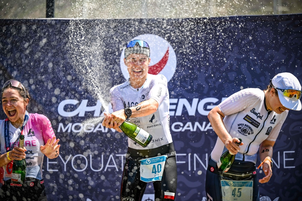 Podio de ganadoras del Challenge Mogán Gran Canaria