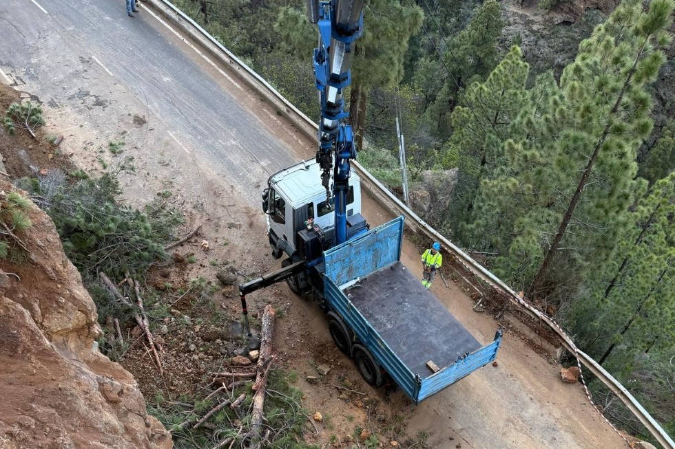 Trabajos en el barranco de Izcagua