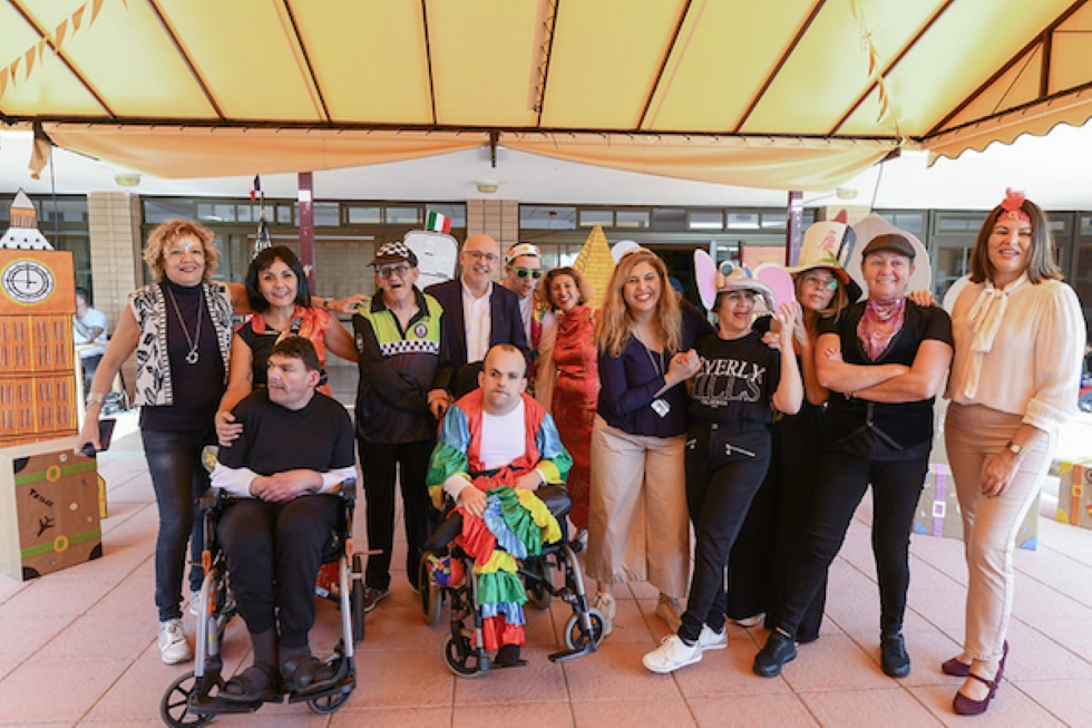 Usuarios del CADI Reina Sofía durante los carnavales de 2024