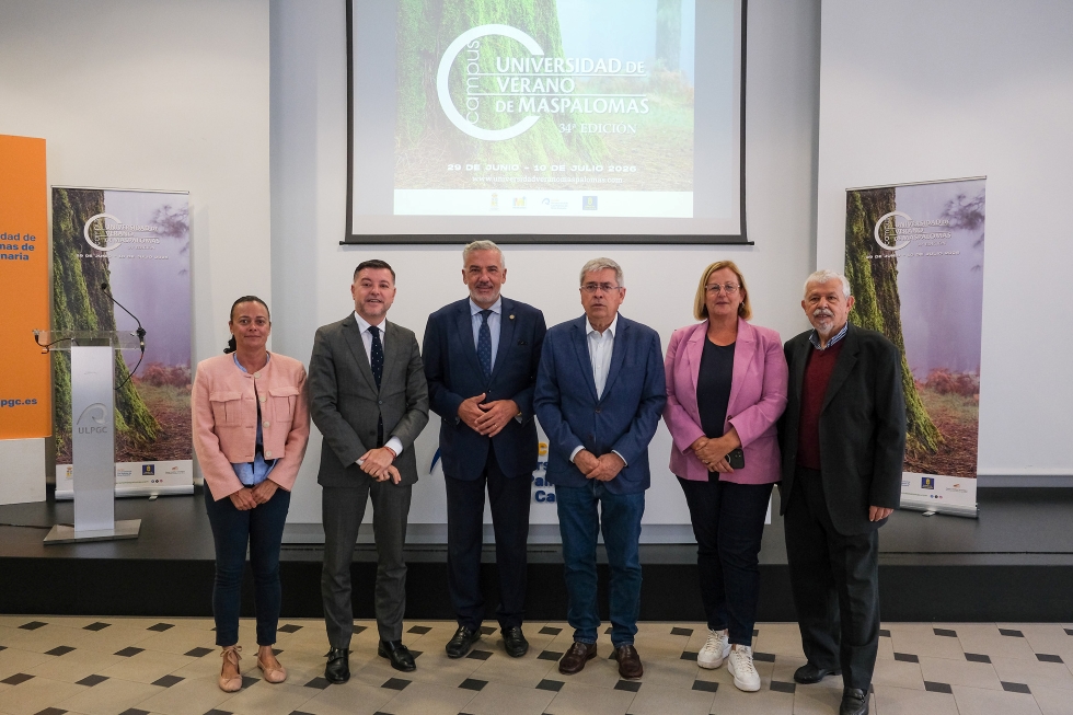 Esther Delgado, Teodoro Sosa, Lluis Serra, Marco Aurelio P&eacute;rez, Elena Alamo y Guillermo Morales | Maspalomas Ahora