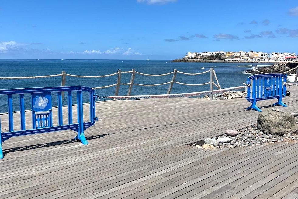 Deterioro del Paseo de El Perchel. Foto: MASPALOMAS AHORA