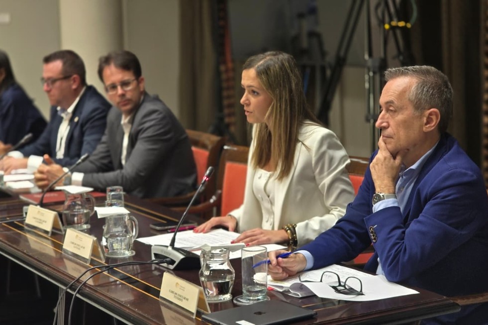 Miriam Perestelo en una reuni&oacute;n