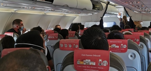 Vuelo con destino a Gran Canaria este domingo 10 de mayo. FOTO: Patricia Cabrera Arg&uuml;ello (@patricabrera8)