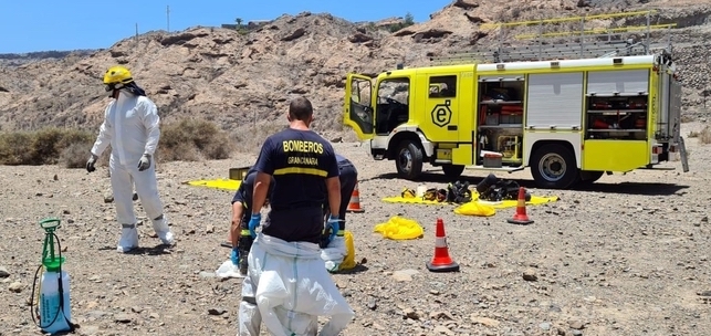 Bomberos de Gran Canaria, en el servicio donde activaron el protocolo de riesgo biológico Europa Press