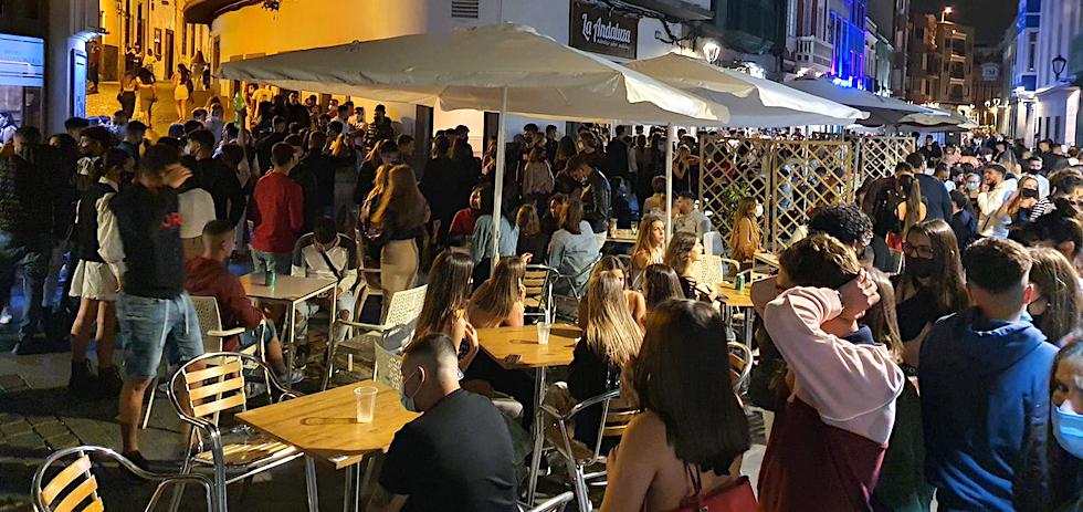 Aglomeraciones en Vegueta este fin de semana.