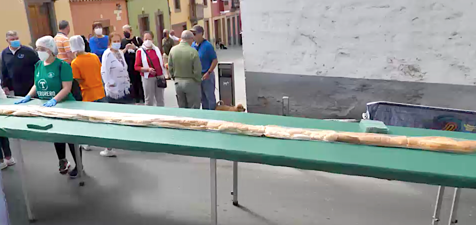 Bocadillo de 500 metros en Teror. ACFI PRESS