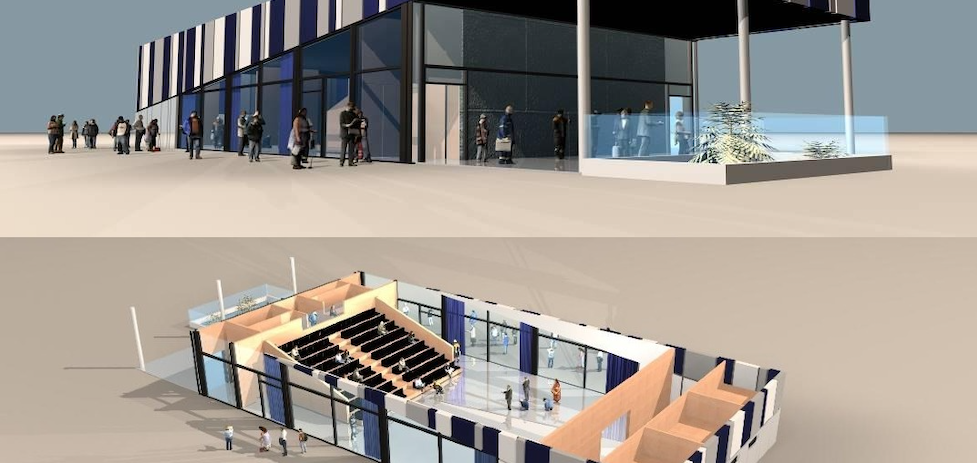 Inforgrafías del edificio polivalente de Arguineguín