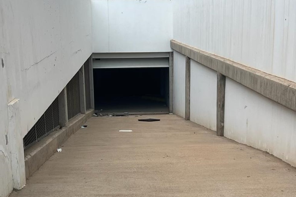 Parking municipal subterráneo de la trasera del Mercadona