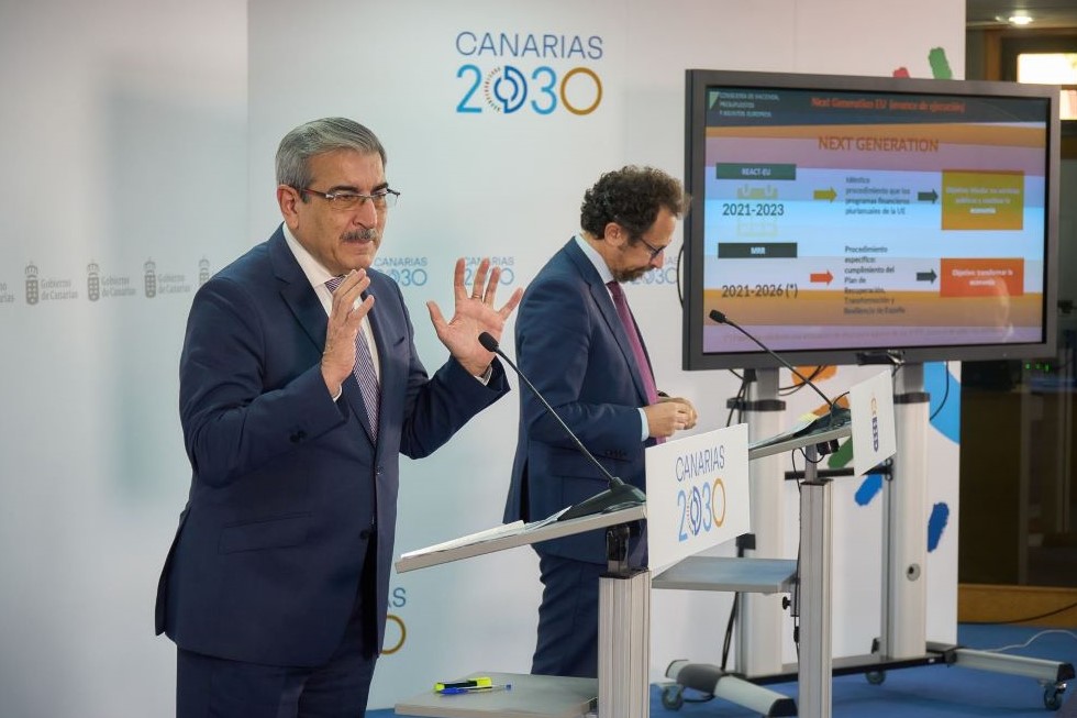 Datos de ejecución de los fondos del Next Generation, Gobierno de Canarias