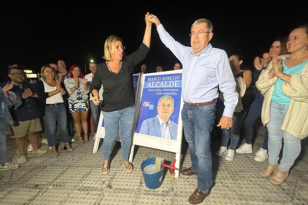 Marco Aurelio Pérez (PP-AV) y Elena Álamo