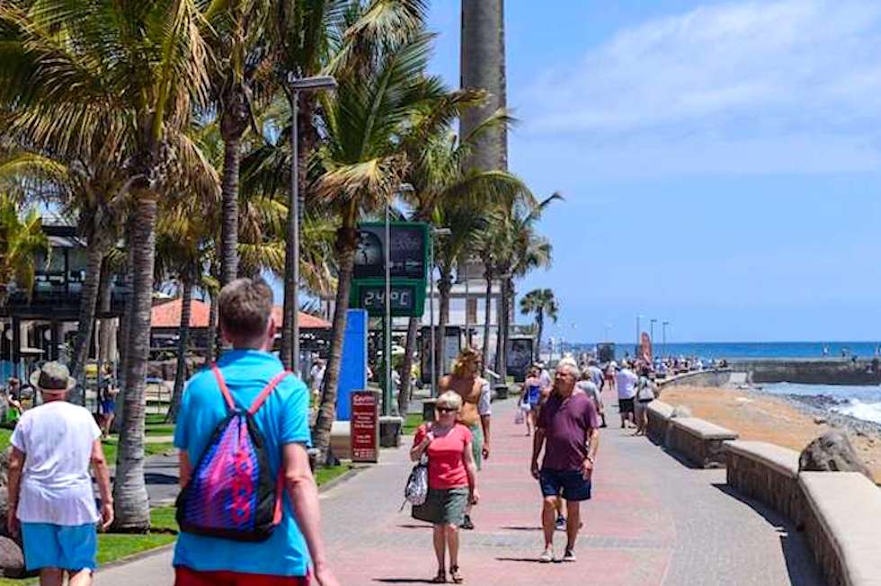 Avenida del Faro de Maspalomas. Imagen de archivo