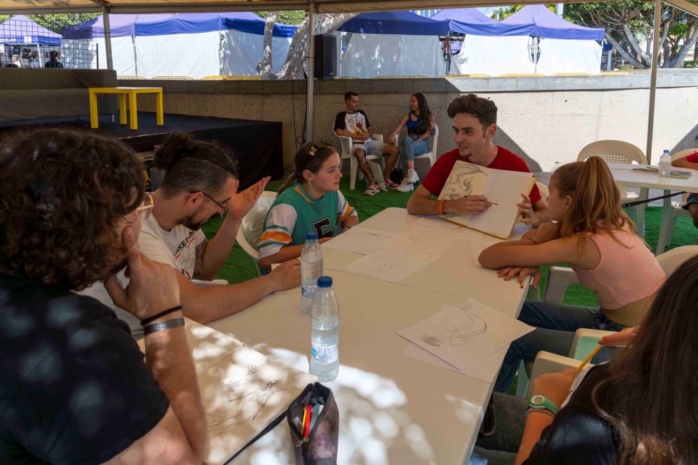 Taller con el ilustrador Fran Garcés. Mogan Young Fest 2023