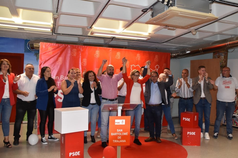Concepción Narváez (PSOE) y su staff