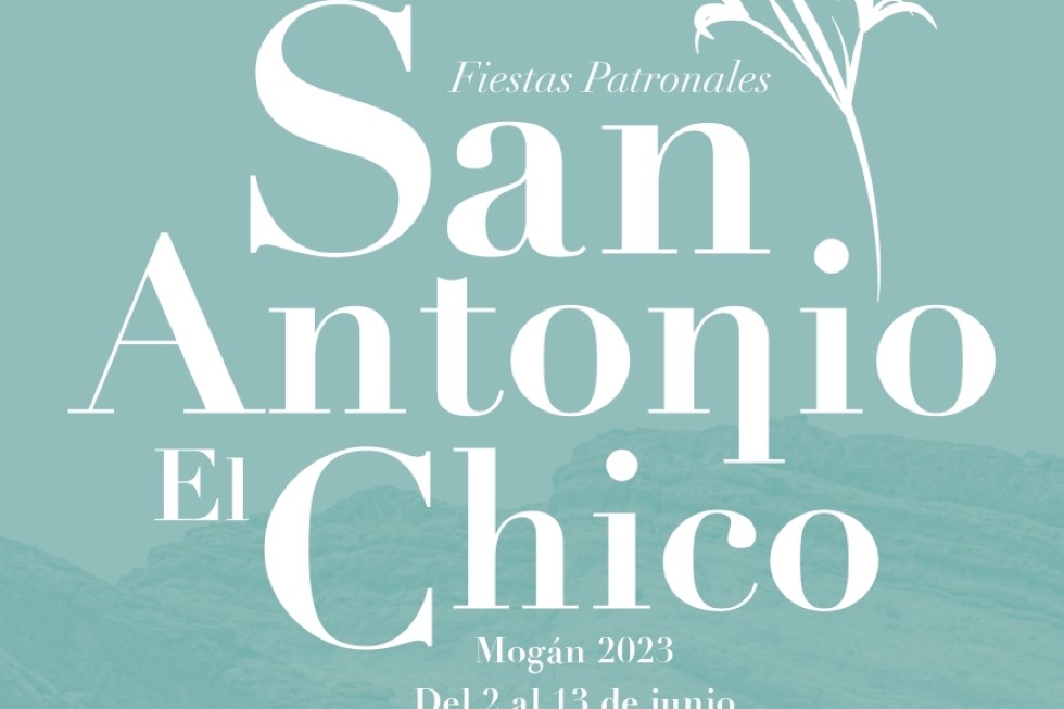 Cartel de las Fiestas Patronales de San Antonio El Chico 2023