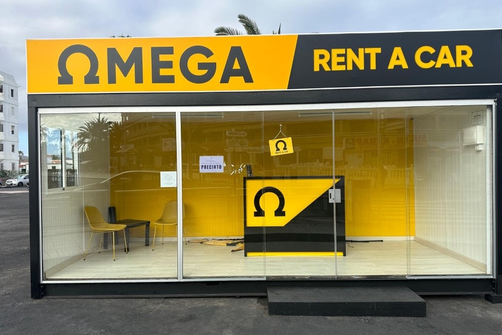 Precinto de la oficina Rent a Car Omega