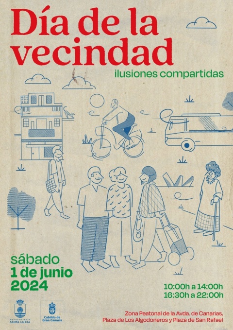 Cartel del Día de la Vecindad