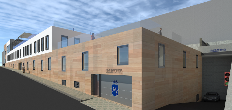 Edificio de aparcamientos Mogán Casco