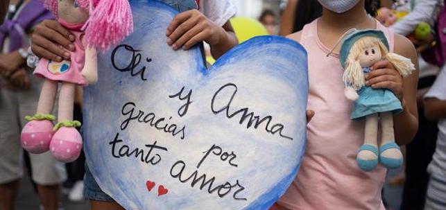 Manifestaci&oacute;n en Tenerife en repulsa por el crimen de Anna y Olivia. EFE