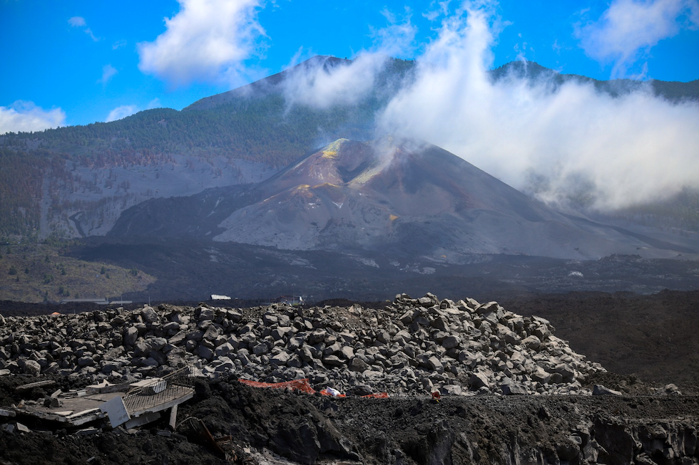 Vistas al volcán de La Palma