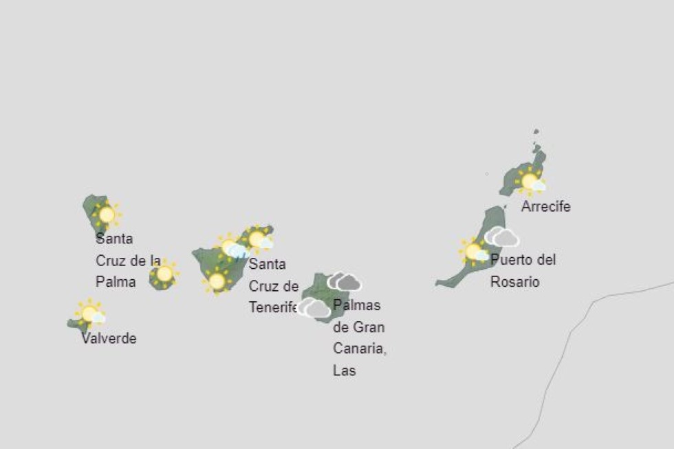 Previsión meteorológica del sábado 10 de junio en Canarias. AEMET