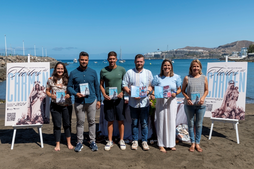 De izquierda a derecha. Emily Quitana, Josué Hernández, Willy García, Mencey Santana, Tania Alonso y Consuelo Díaz