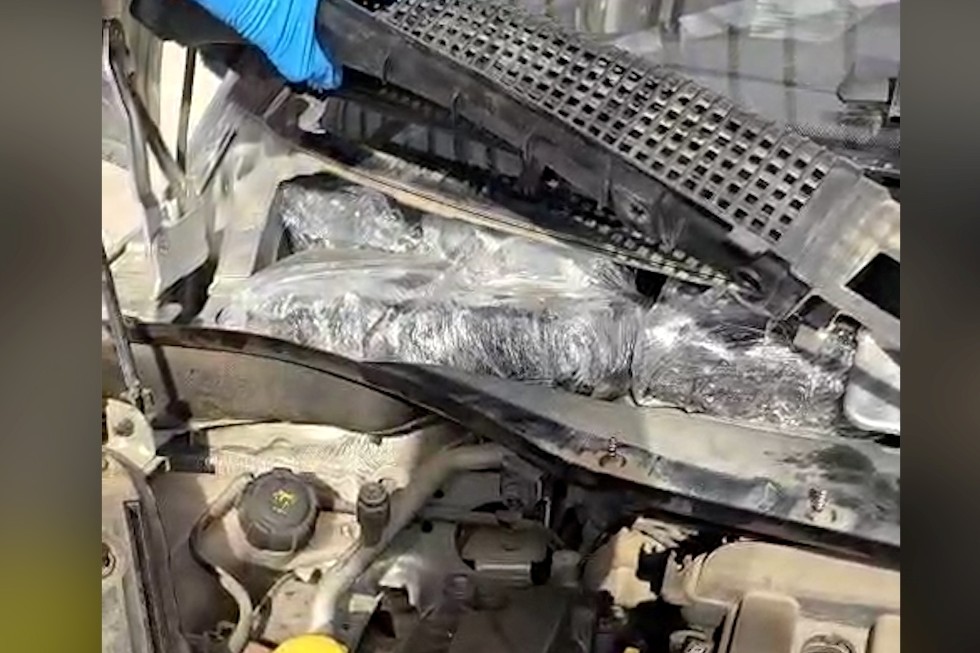 Hachís incautado en el automóvil