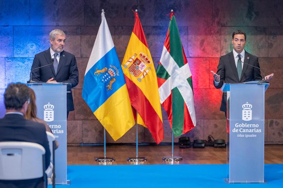 Pacto de migraci&oacute;n entre Canarias y Euskadi. Maspalomas Ahora