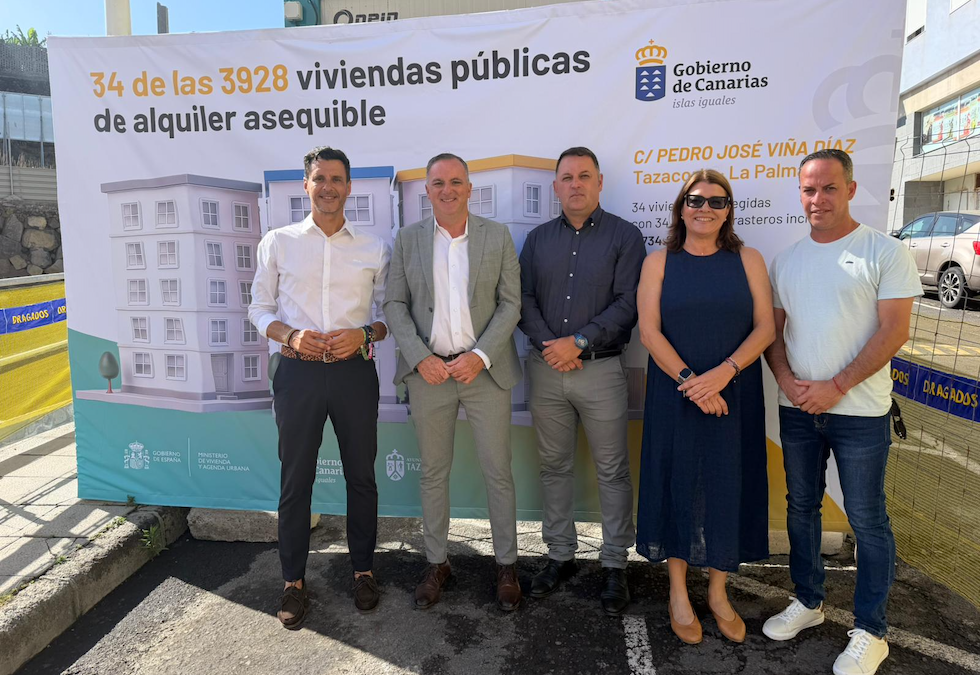 Tazacorte destaca el avance de 34 viviendas públicas para aliviar la demanda habitacional