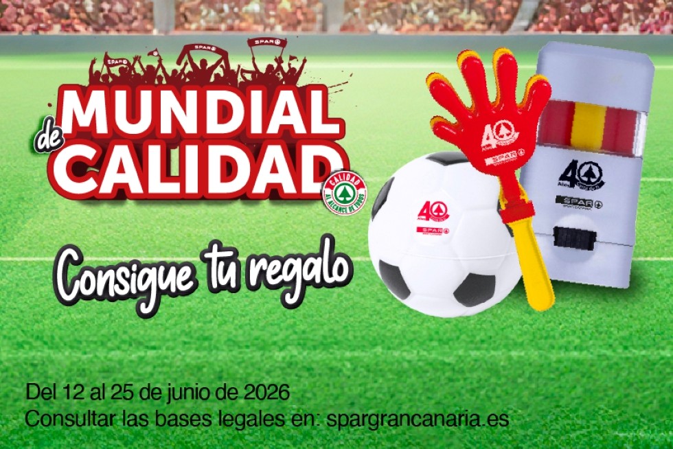 SPAR Gran Canaria se suma al Mundial 2026 con  5.500 regalos directos a sus clientes