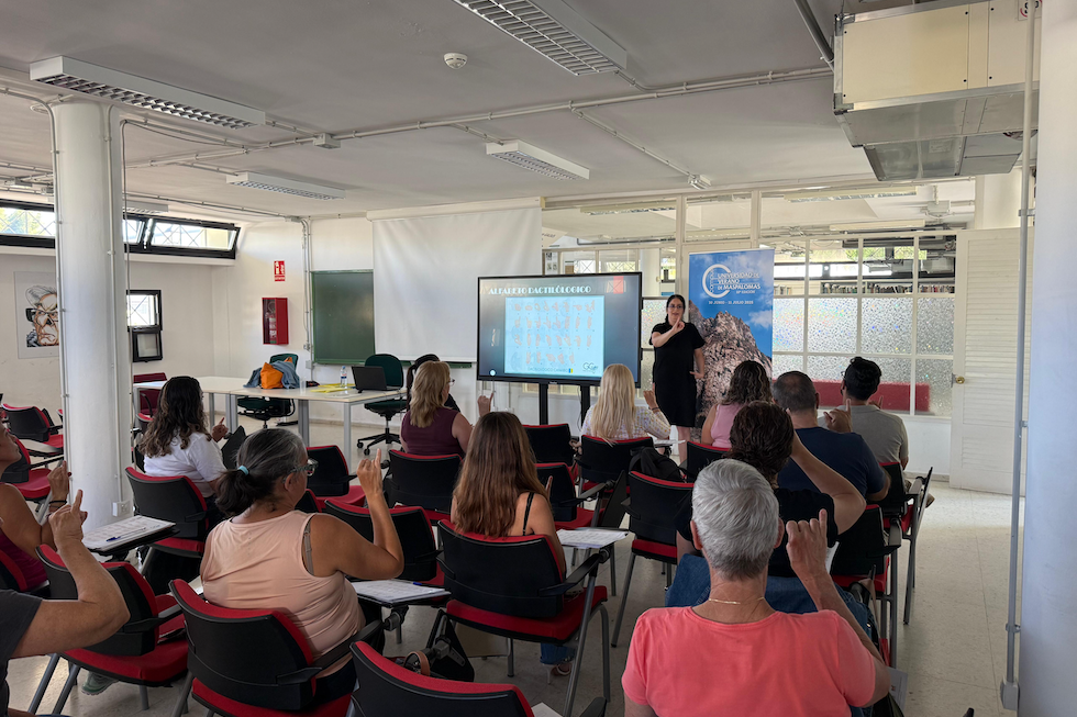 Asistentes al curso de lengua de signos (imagen de archivo). Maspalomas Ahora