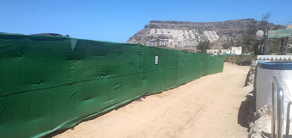 Vallado en la playa de Tauro | MASPALOMAS AHORA