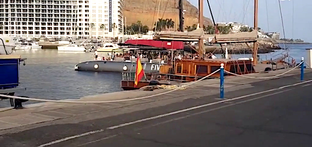 Imagen de la Fiesta en el catamarán en Puerto Rico.