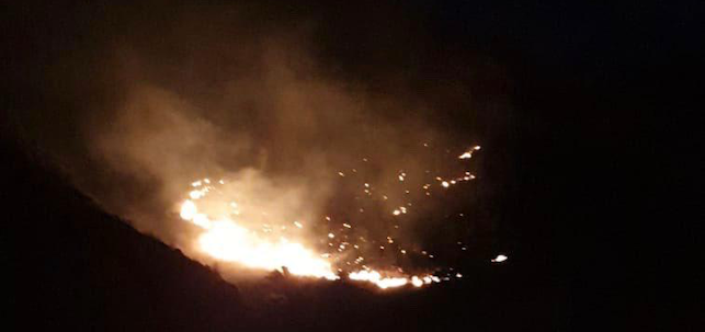 Incendio en El Draguillo, Mogán.