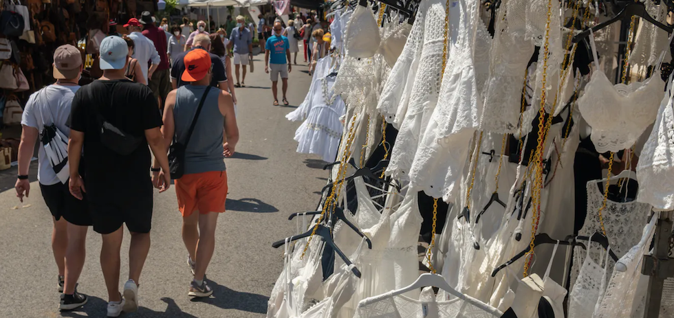 Una calle de Campos, Mallorca, el 12 de junio de 2021. Shutterstock / neme_jimenez