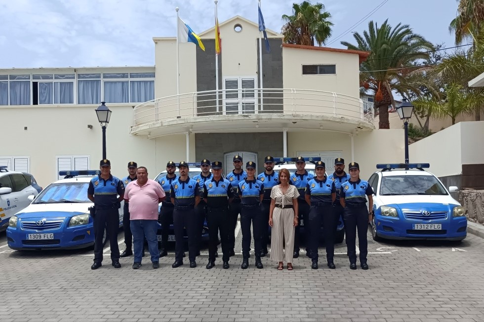 Bienvenida a los nuevos agentes de Policía Local. Ayuntamiento de Mogán