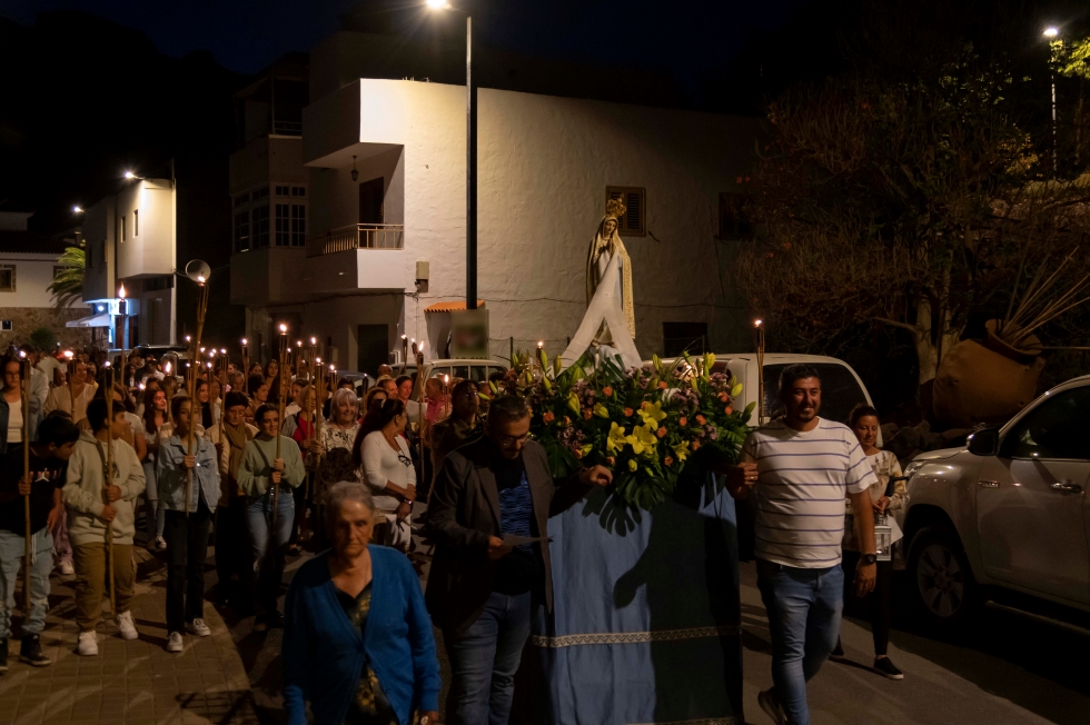 Fiestas en honor a la Virgen de Fátima. Imagen de archivo