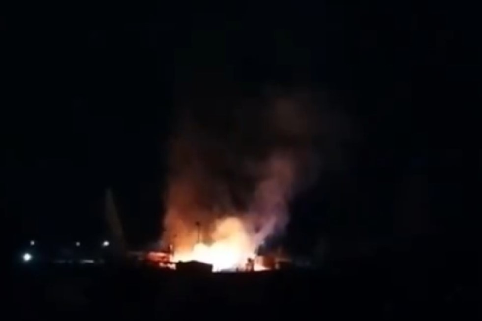 Imagen del incendio en Lomo Los Azules