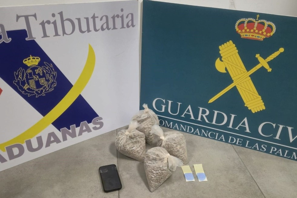 Incautación de drogas en el aeropuerto de Gran Canaria