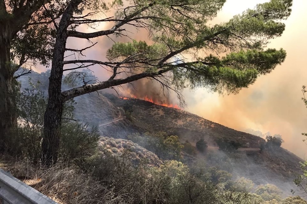 Alerta por riesgo de incendios forestales en Gran Canaria y Tenerife