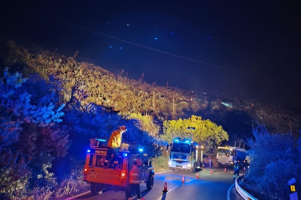 Incendio en Cazadores, Telde | Maspalomas Ahora