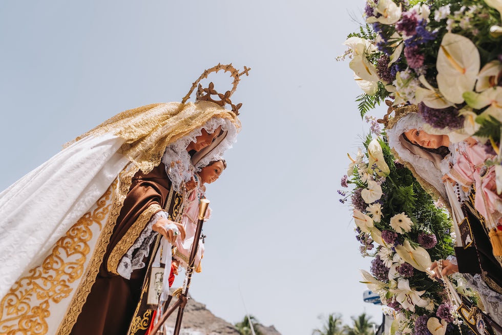 Las Vírgenes del Carmen de Arguineguín y Playa de Mogán renuevan una tradición marinera centenaria