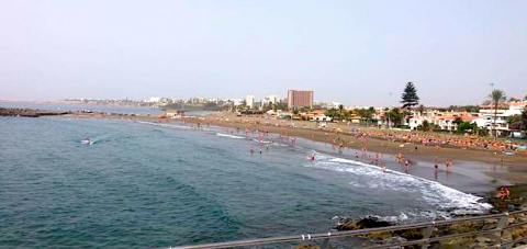Playa de Las Burras cerrada por el avistamiento de un Marrajo este domingo Cedida a Canarias Ahora