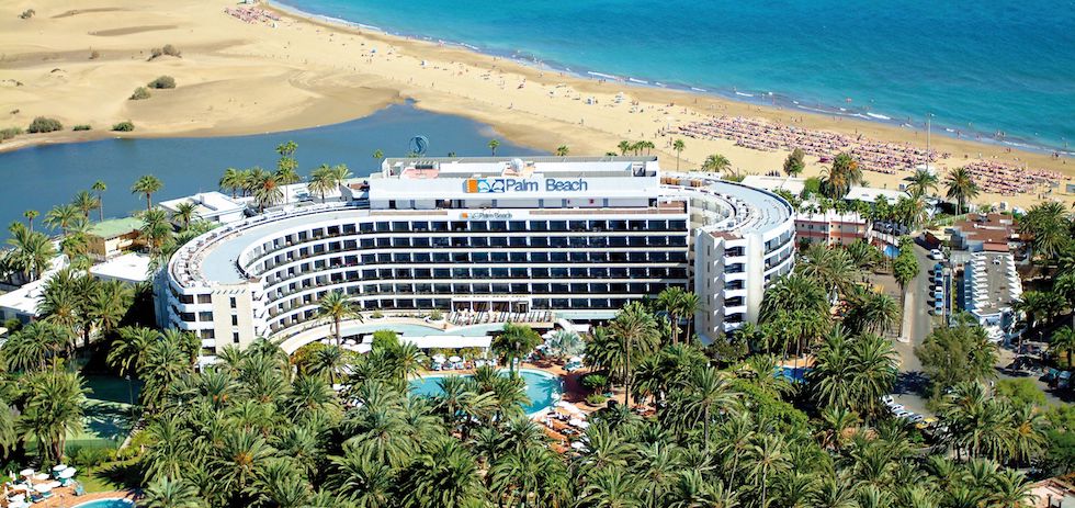 Foto aérea del Seaside Palm Beach