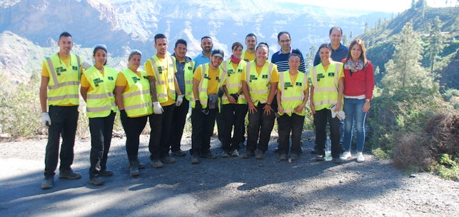Imagen de archivo de integrantes del Plan de Empleo de Garantía Juvenil de Gran Canaria.