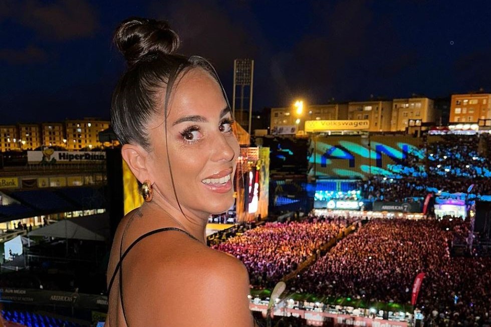 Anabel Pantoja en el concierto de Rosalía en el Estadio de la UD Las Palmas