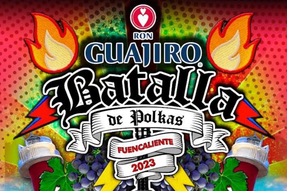 Extracto del cartel de presentación de la batalla de polkas. Ayuntamiento de Fuencaliente