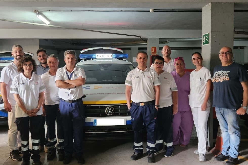 Profesionales del servicio de urgencias a domicilio de la GAP GC