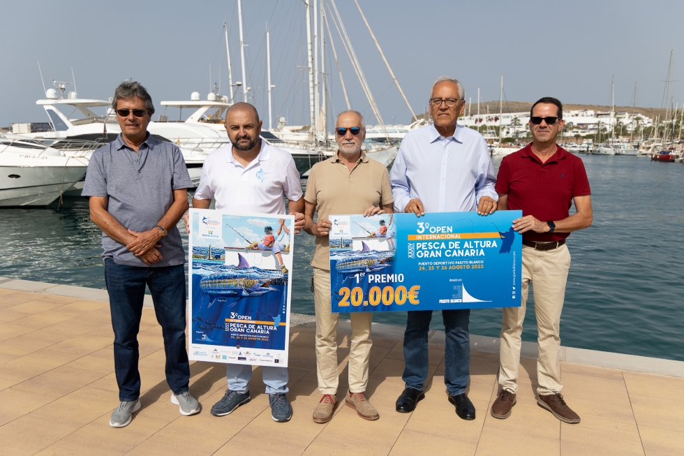 Presentación del cartel del Open Internacional de Pesca de Altura en Pasito Blanco